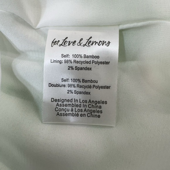 NEW For Love & Lemons Devon Mini‎ Dress Large Cut Out Y2K One Shoulder Sexy $198 - Picture 12 of 16